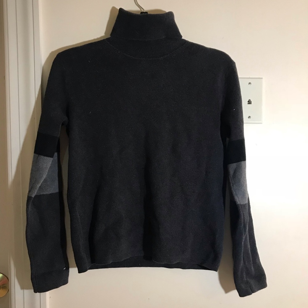 grey turtleneck